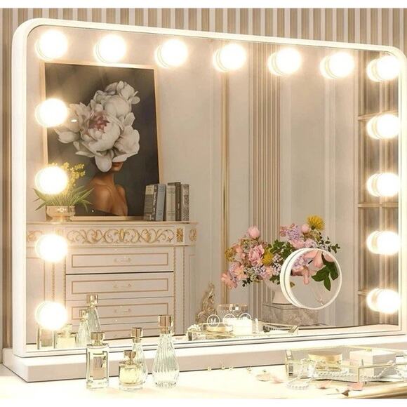 Keonjinn Other - Keonjinn Hollywood Vanity Mirror Lighted USB Charging Port White New Makeup